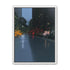 Rainlight on the flowered street