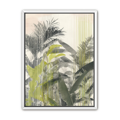 Chartreuse rain through palms