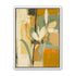 White flower in drifting ochre