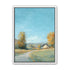 Blue sky over the farmhouse