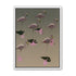 Flamingos in still water