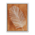 Palm frond in white ink