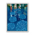Neon spills into blue floodwater