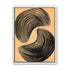 Black spiral on tan ground