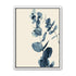 Blue eucalyptus on paper