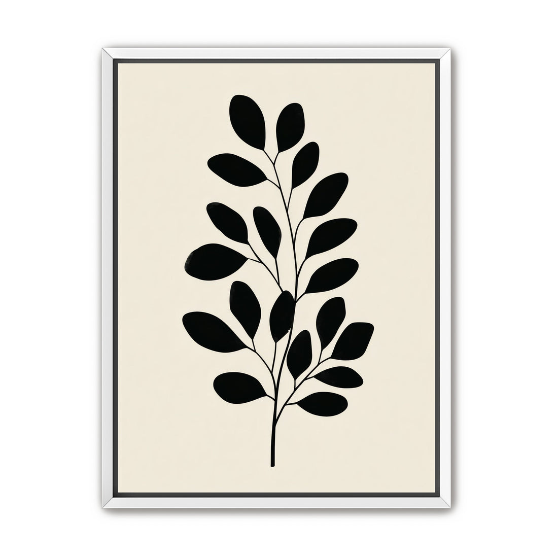 Plant Cutout on Cream