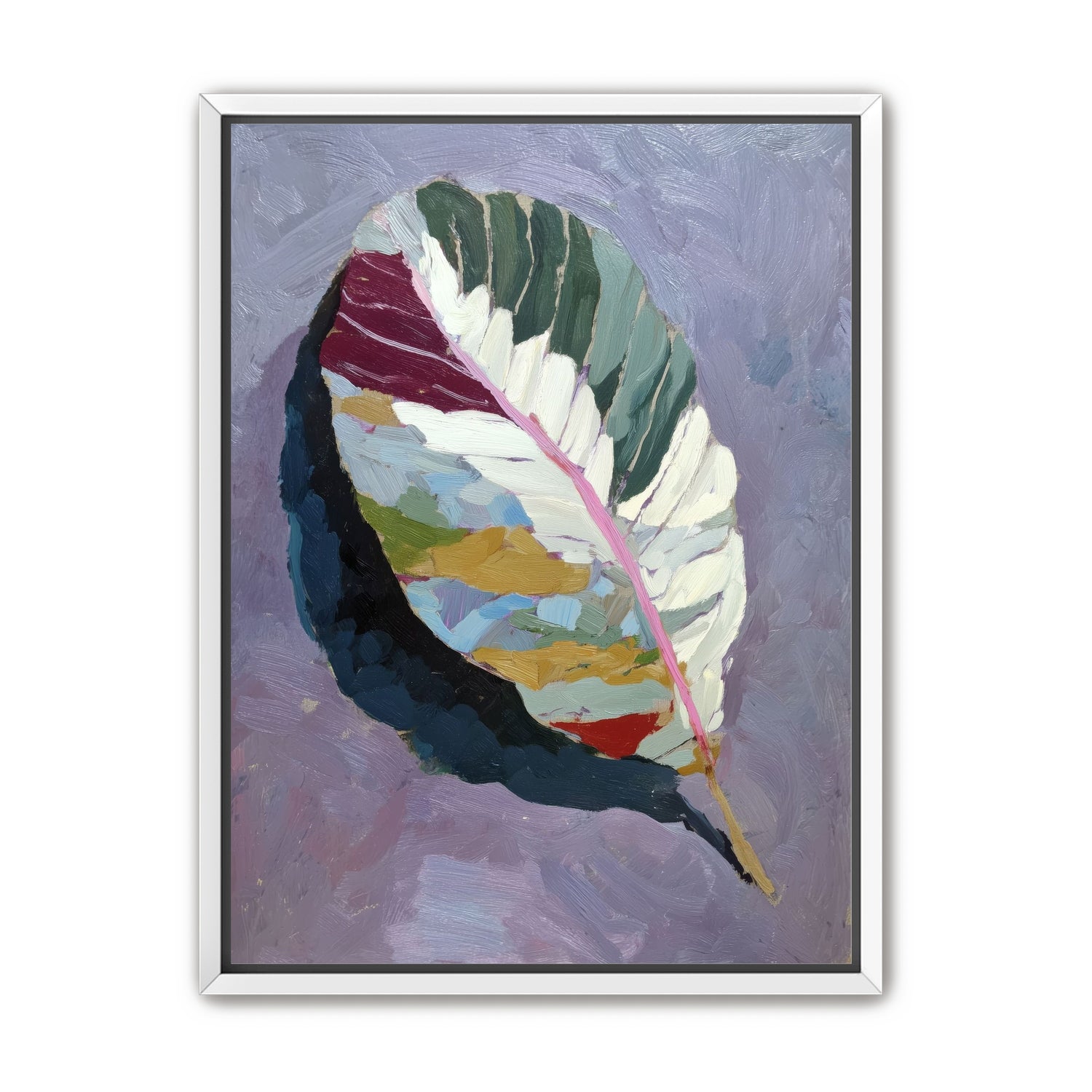Leaf Form with Divided Color