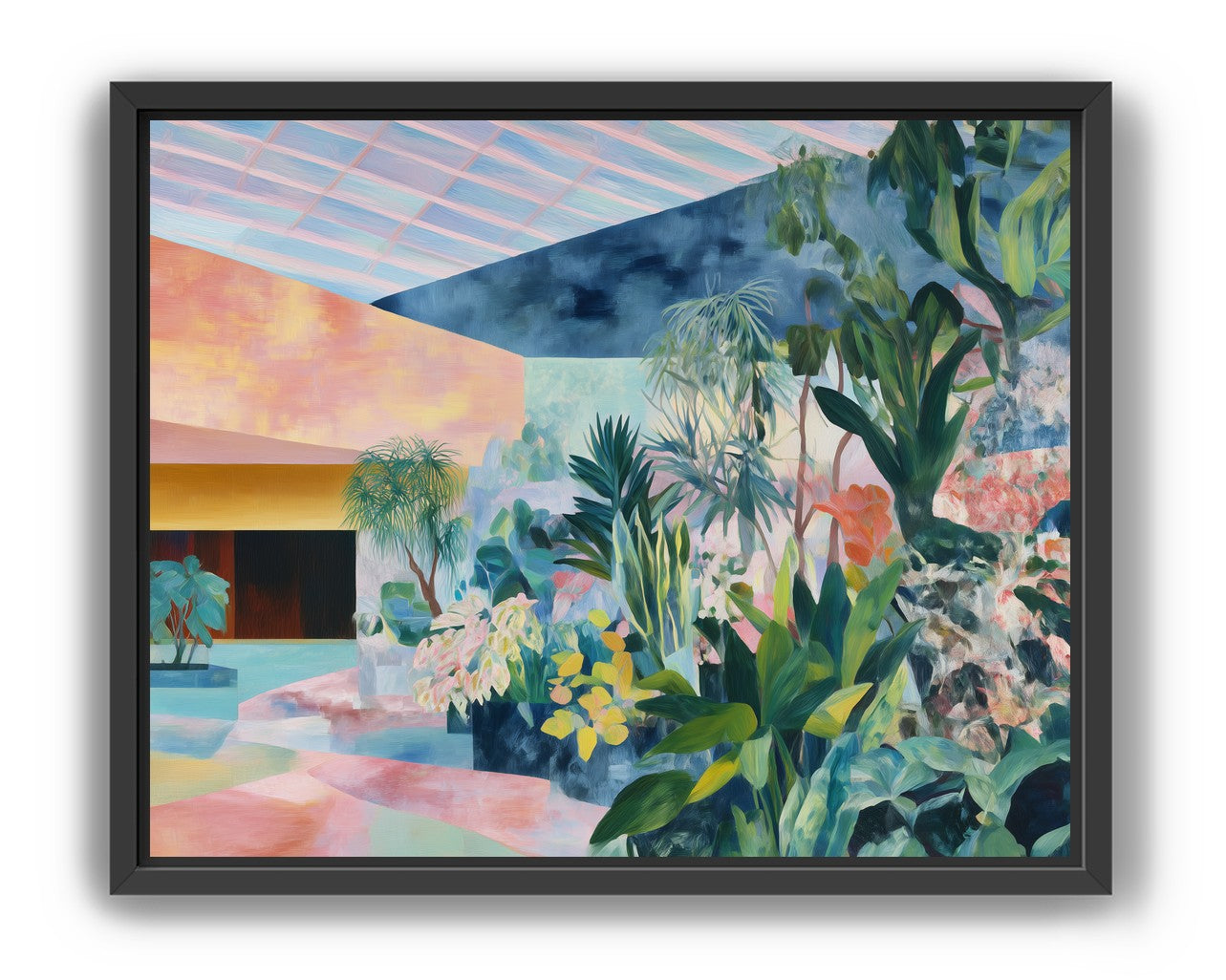 Pastel rooms for green leaves