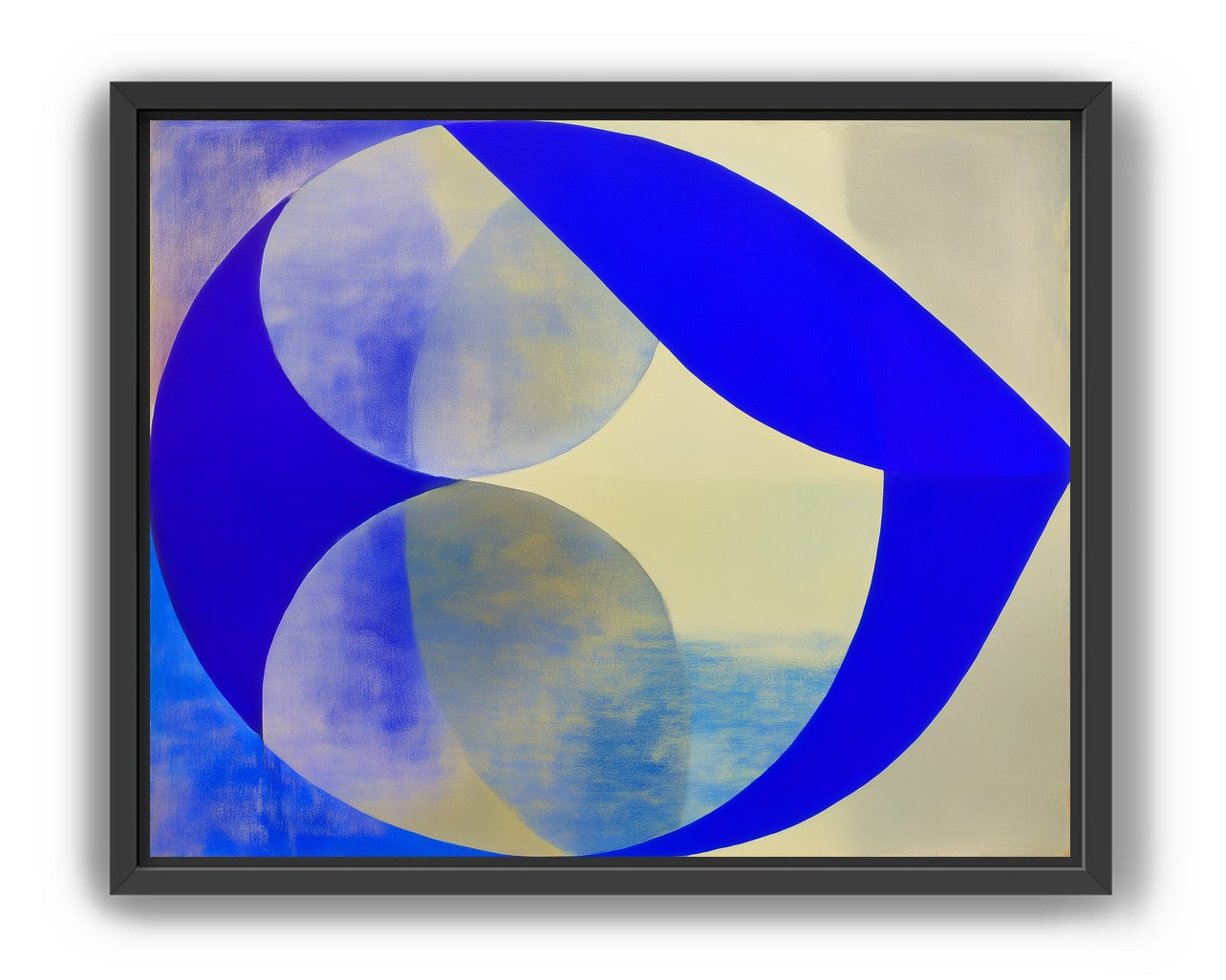 Cobalt loop on beige