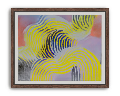 Yellow bends through violet