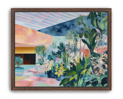 Pastel rooms for green leaves