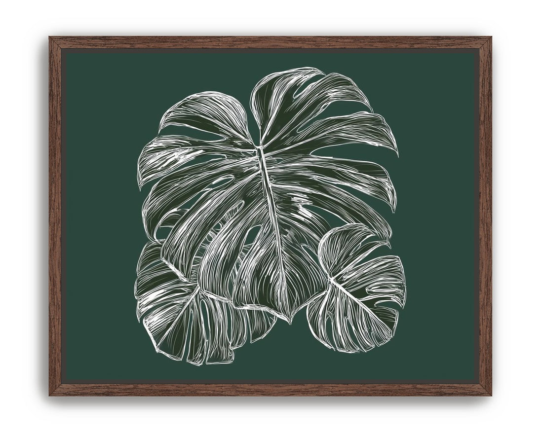 White veins on green field