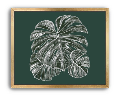 White veins on green field