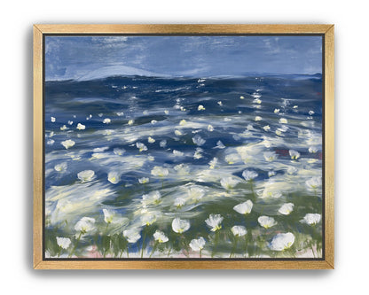 White flowers under blue sky