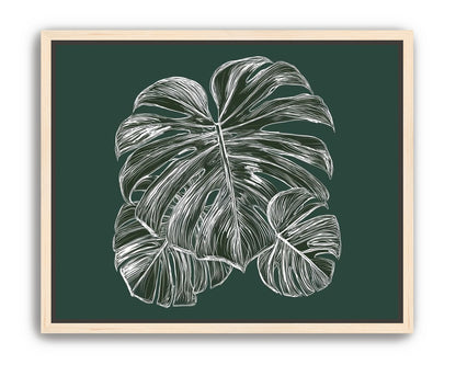 White veins on green field