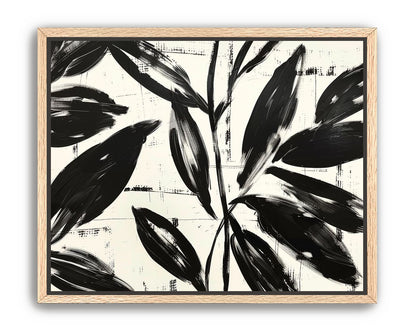 Leaves in black sweep