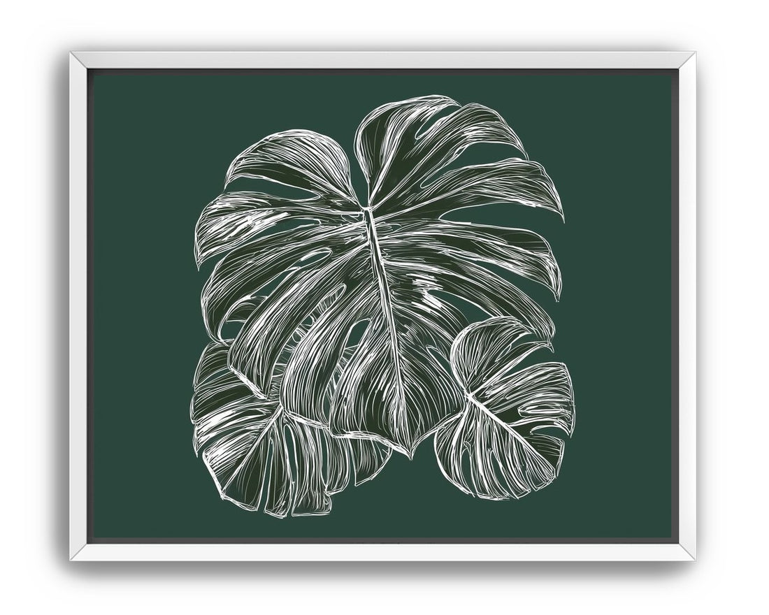 White veins on green field