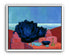 Blue flower in red light