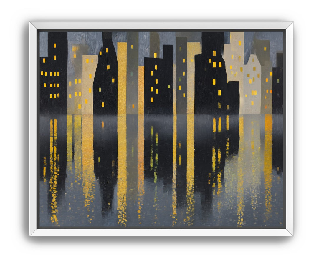 Windows above their reflections