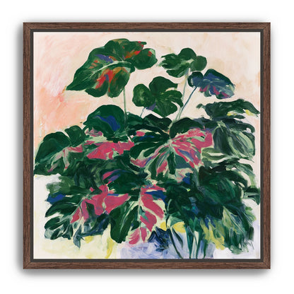 Leaves leaning into light