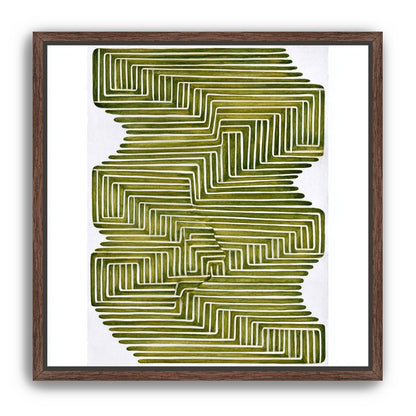 Olive bands in white quiet