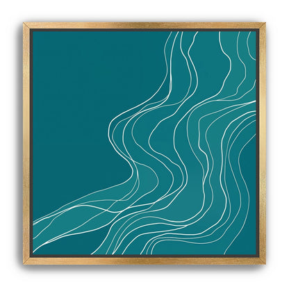 Ink Traced on Teal Surface