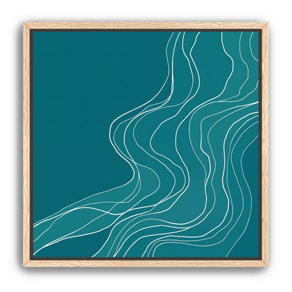 Ink Traced on Teal Surface
