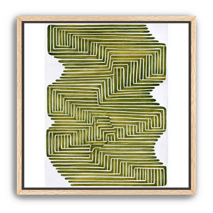 Olive bands in white quiet