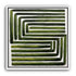 Green maze on white