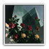 Roses against glass towers