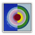 Blue and green split circle