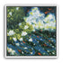 White petals on blue water