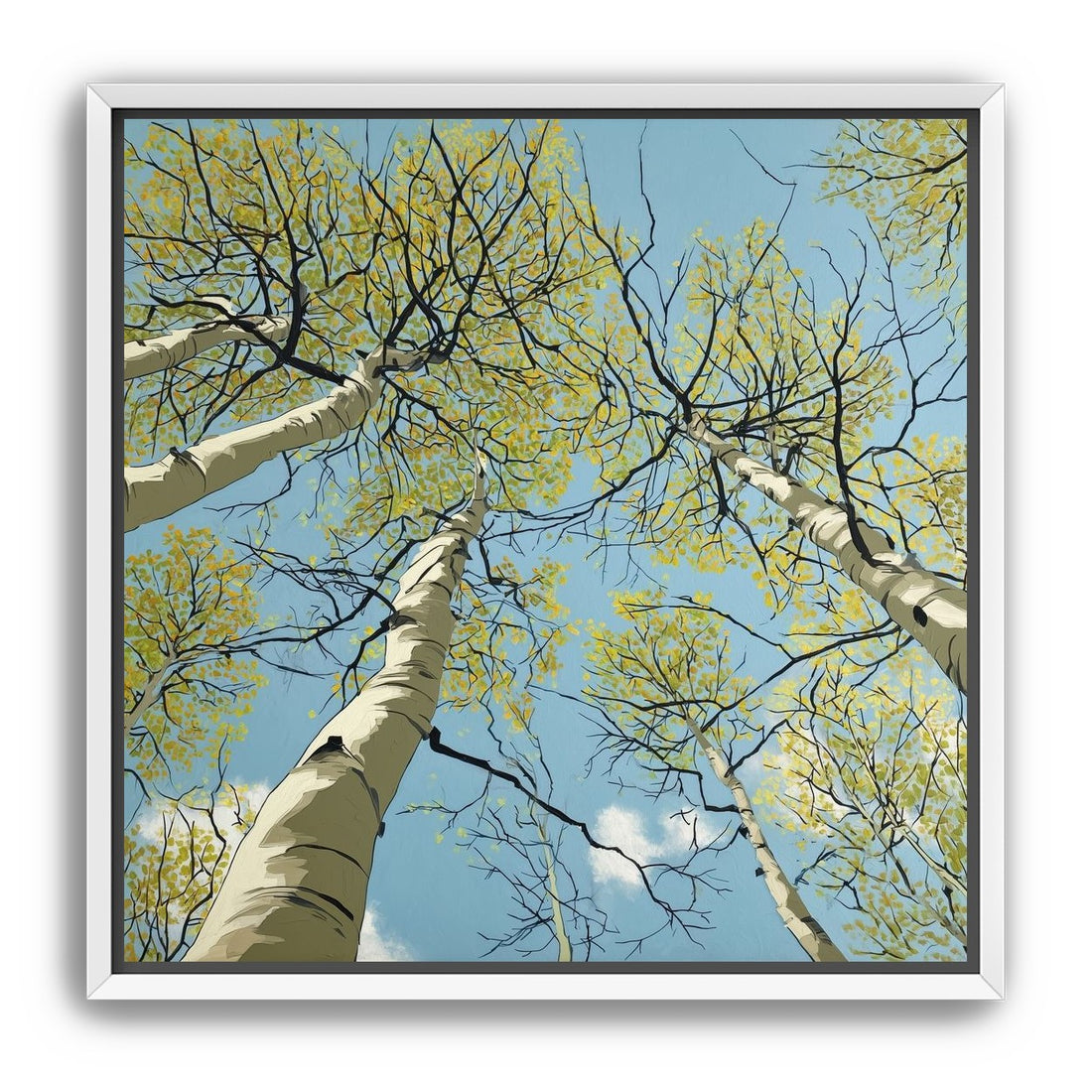 Yellow Leaves Against the Sky