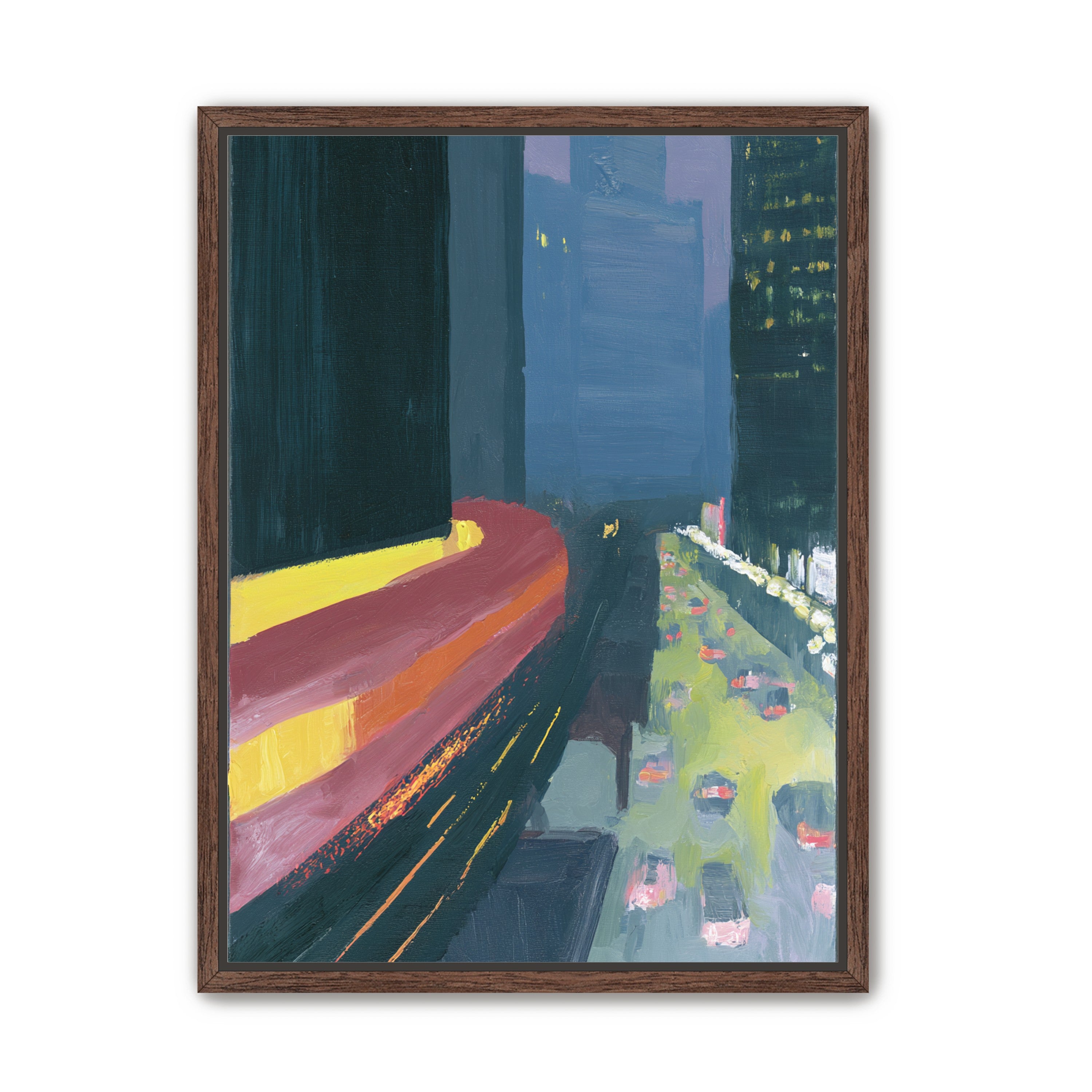 A bright bend downtown