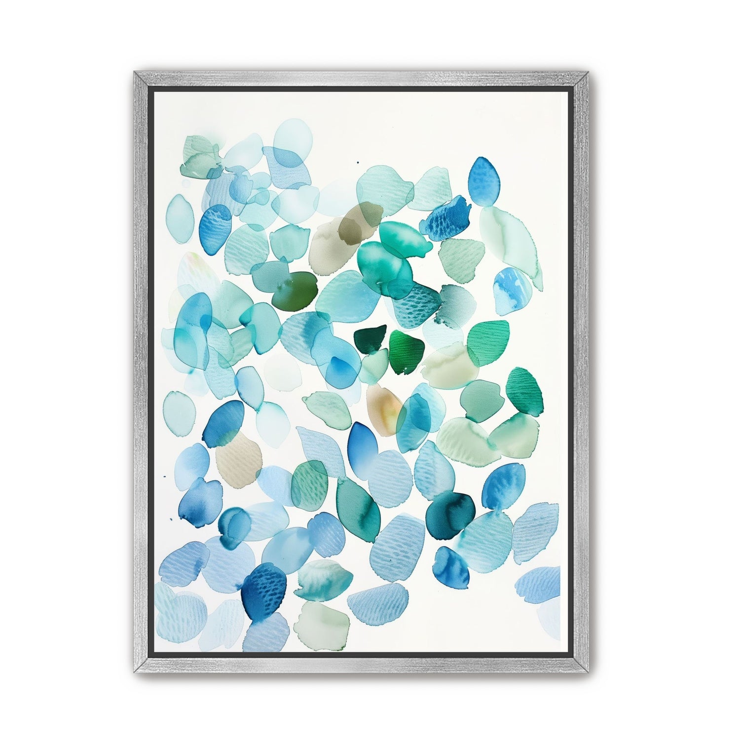 Blue and Green Petal Forms