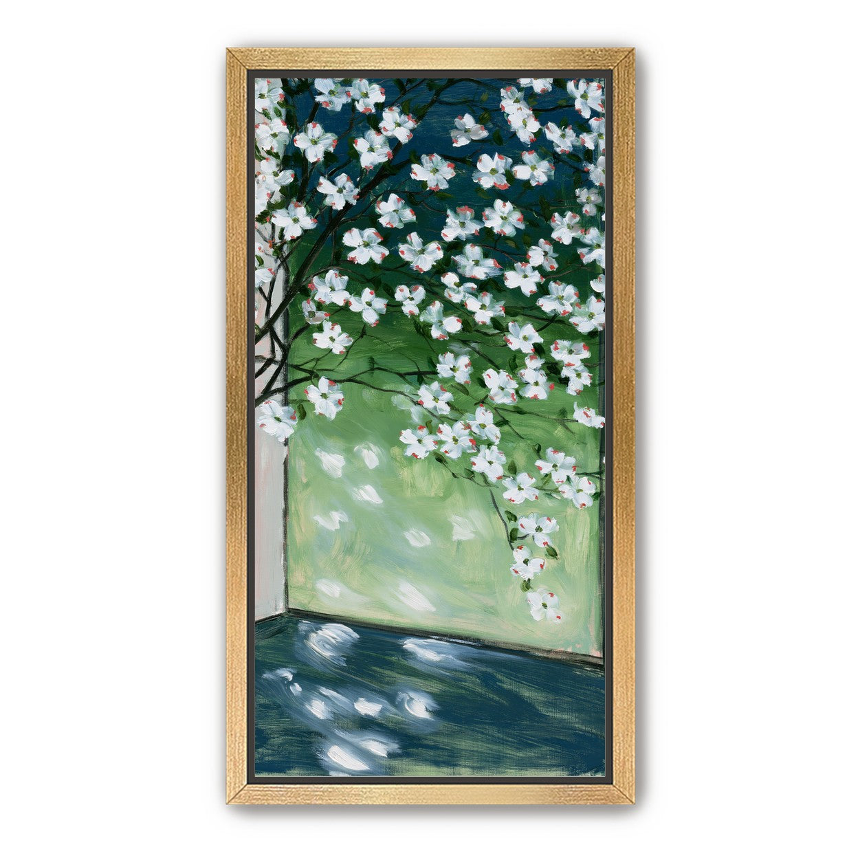 Blossoms at the windowpane