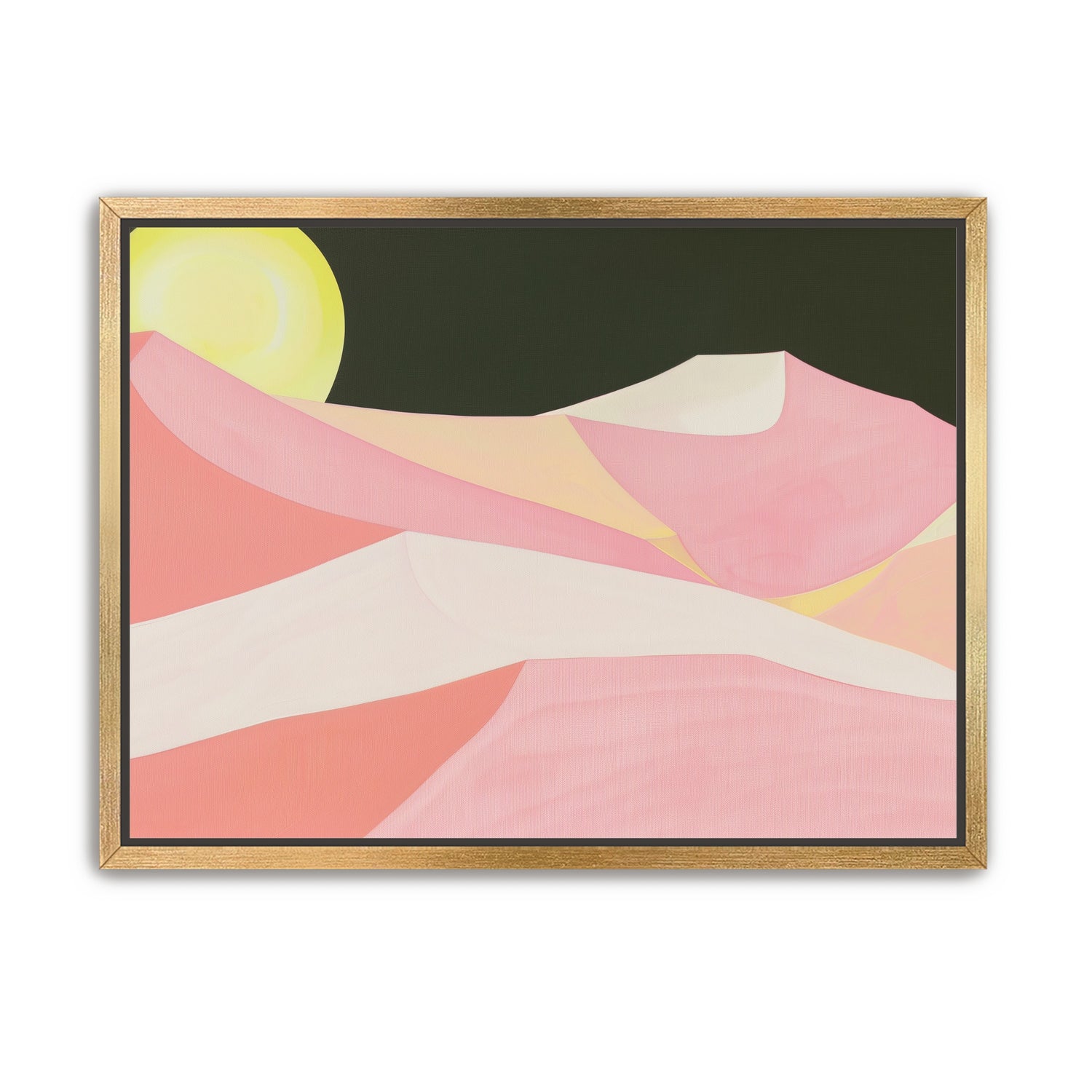 Sun over folded dunes