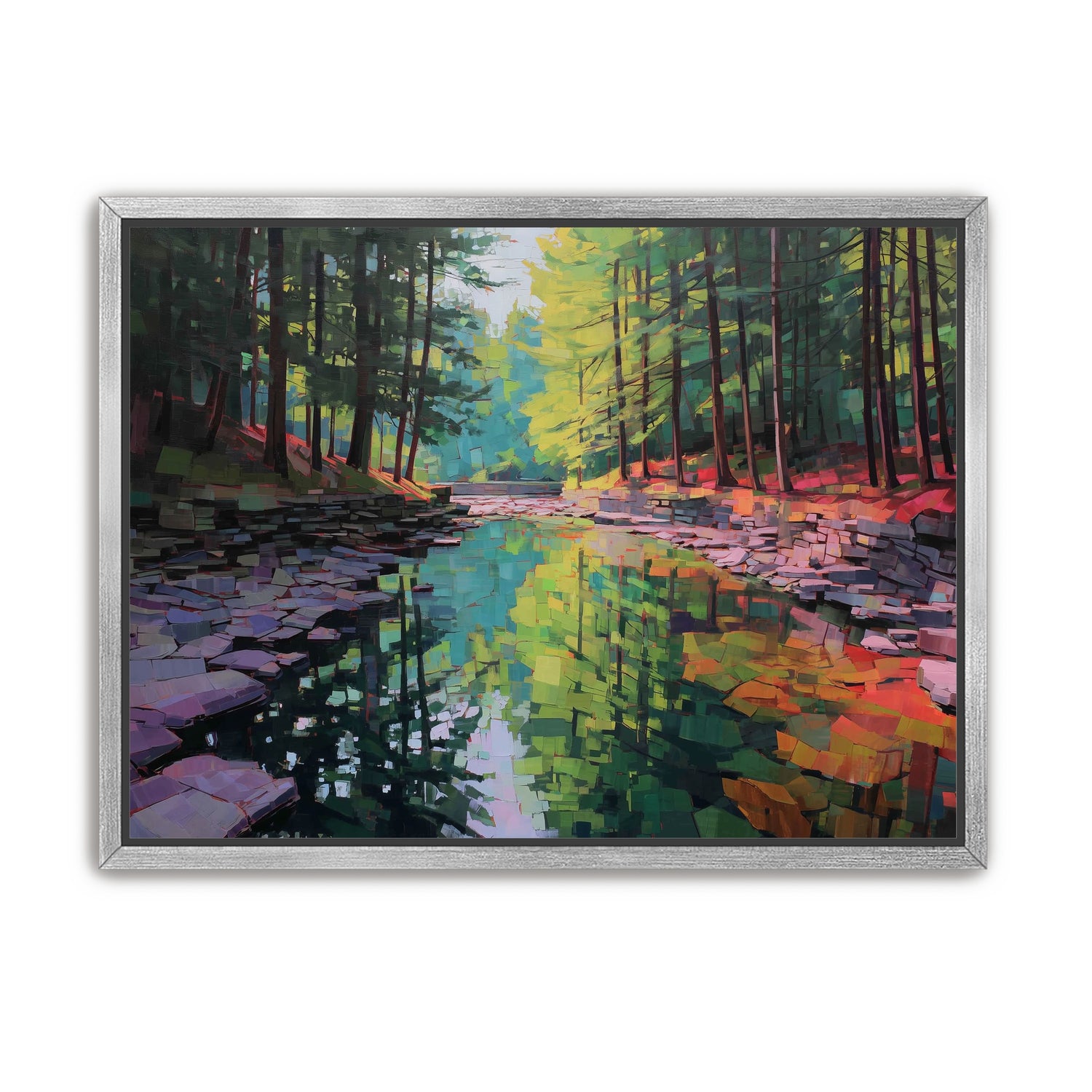 Worn Stones Along a Quiet Creek