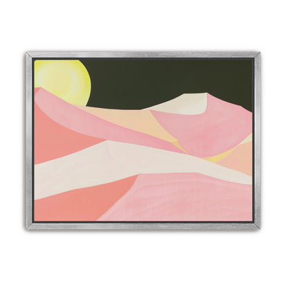 Sun over folded dunes