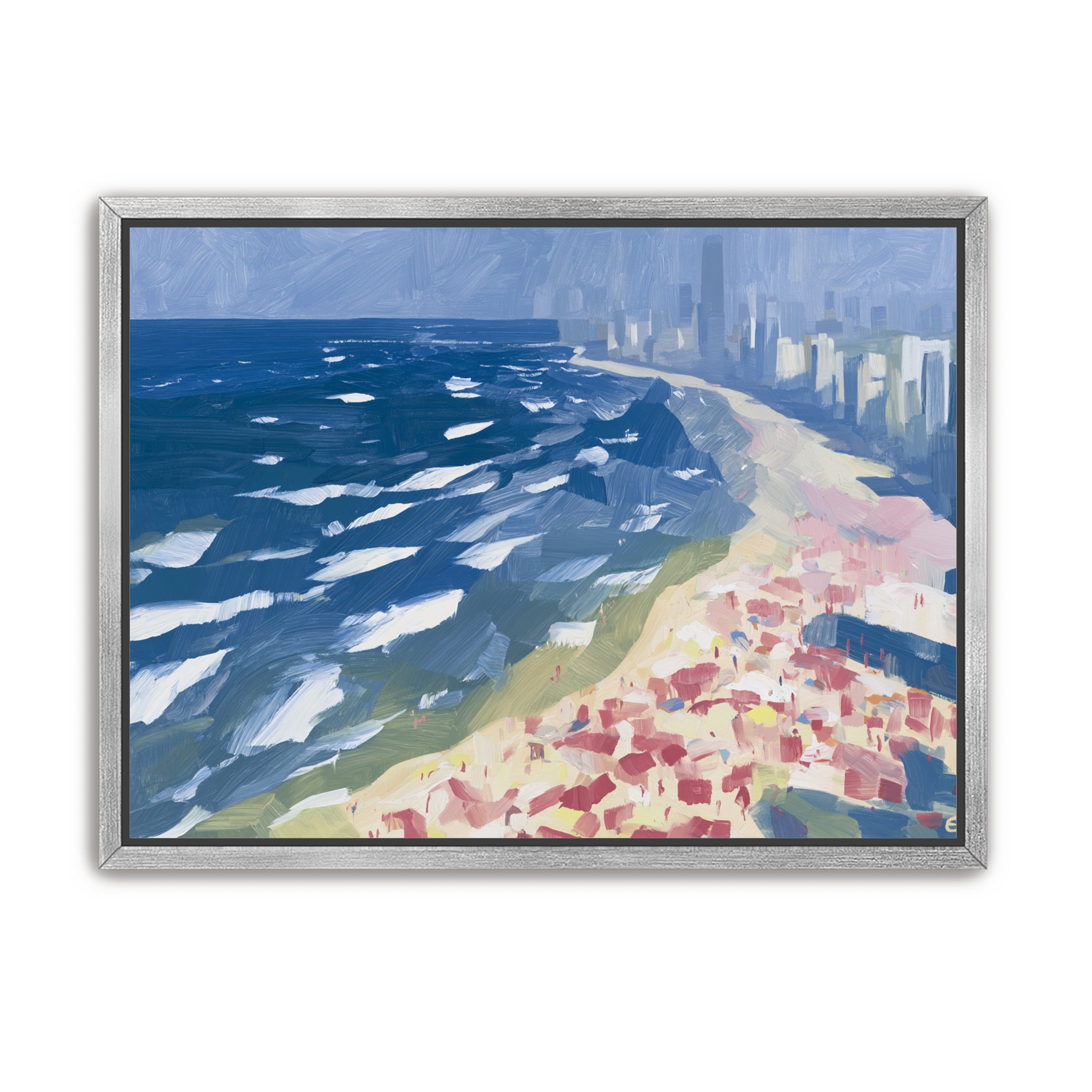City towers above the surf