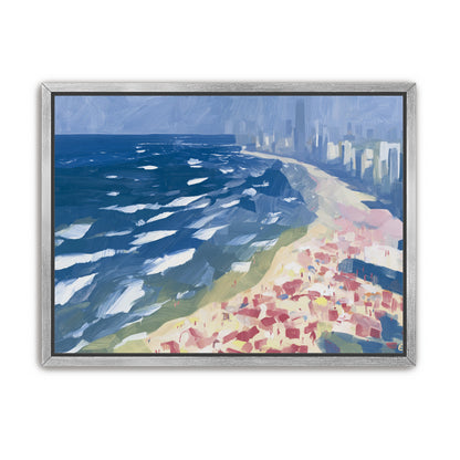 City towers above the surf