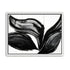 Three petals in black ink
