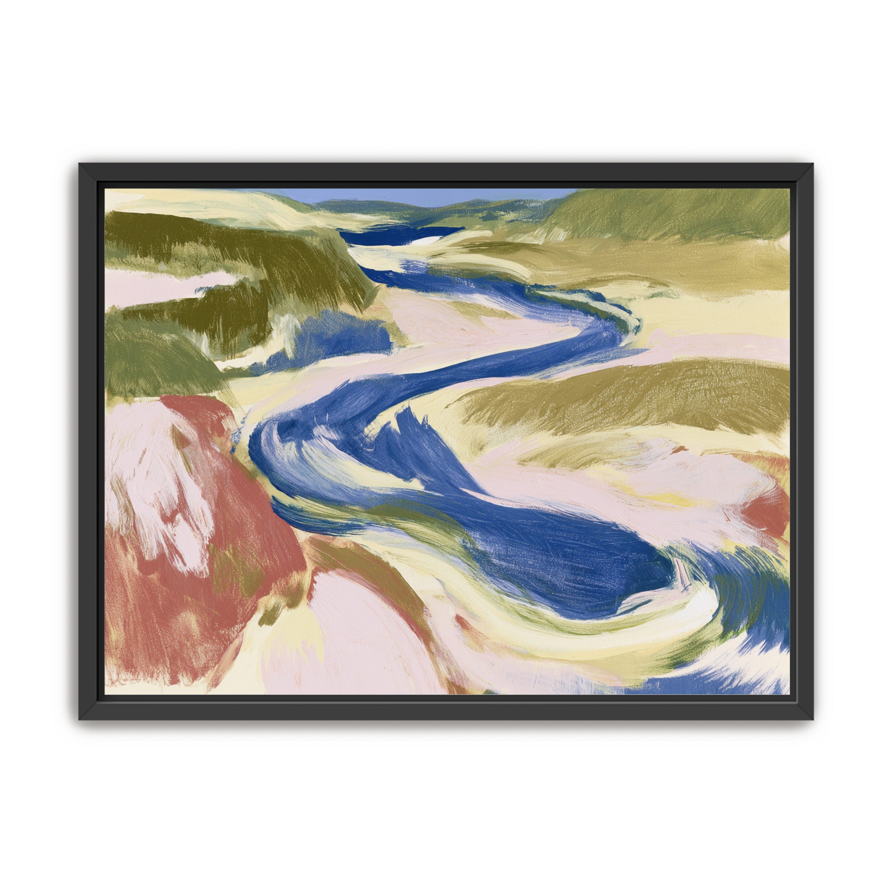 Blue bend through sandbars