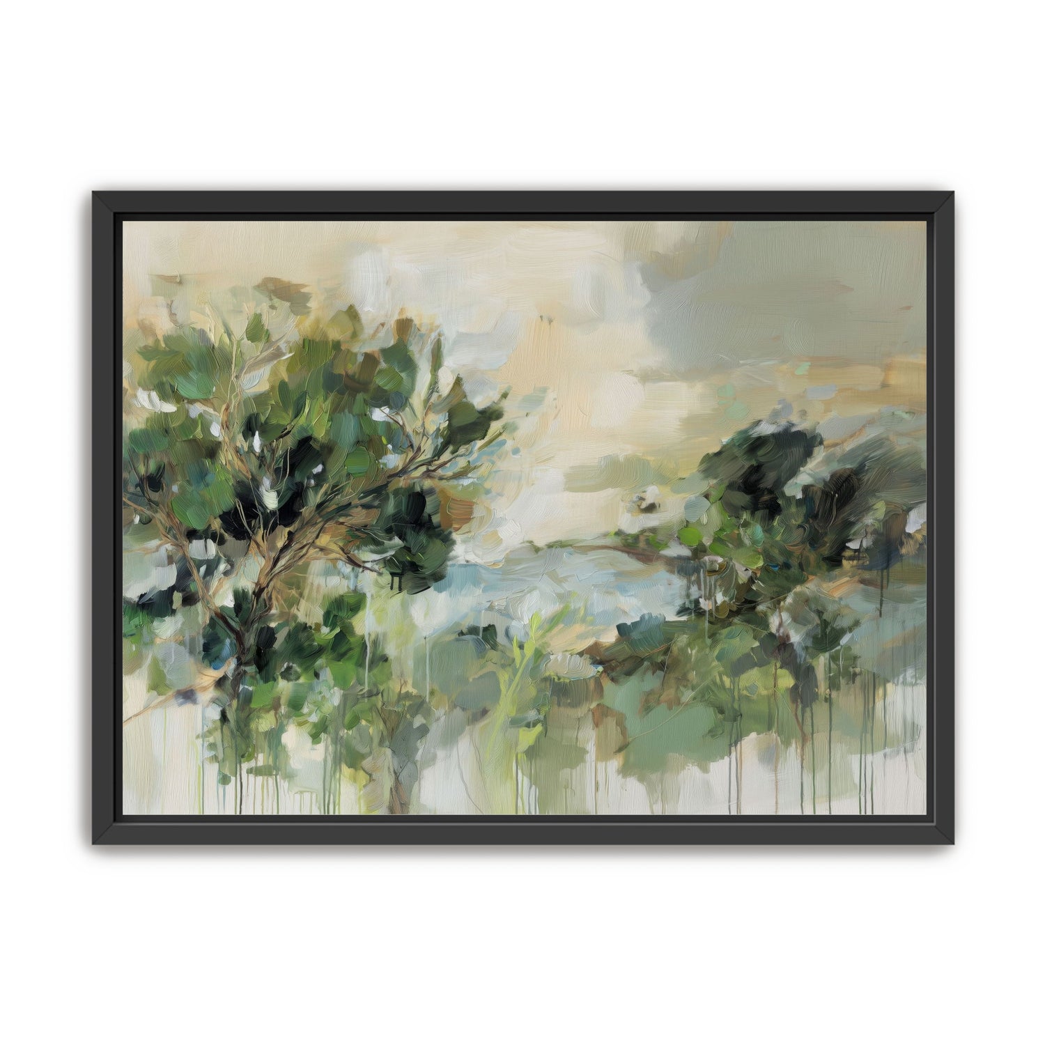 Hillside Trees in Loose Paint