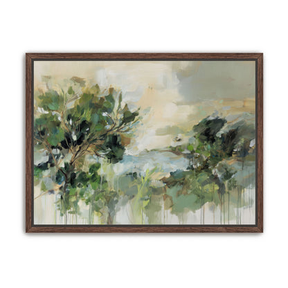 Hillside Trees in Loose Paint