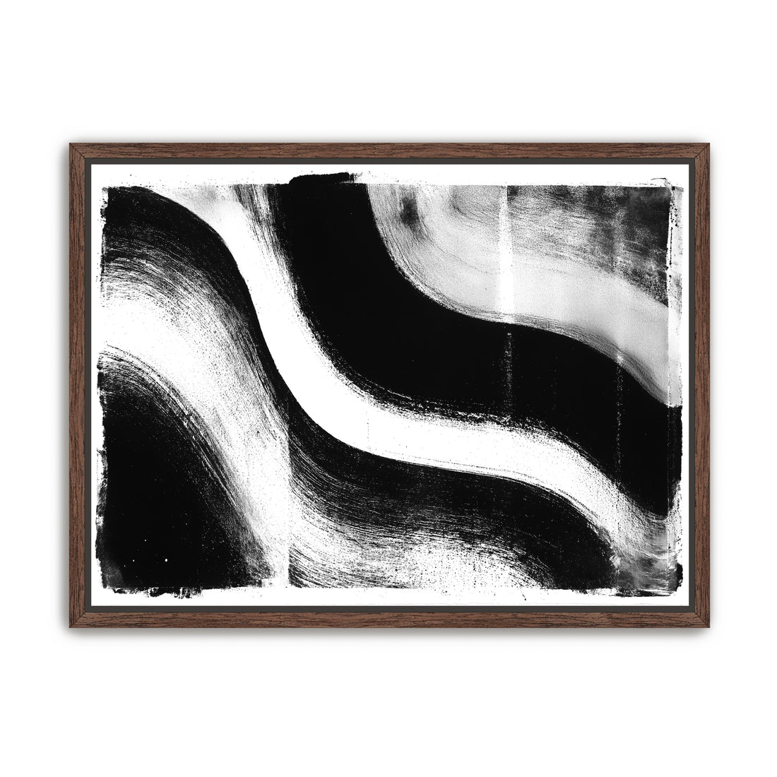 White cut through black