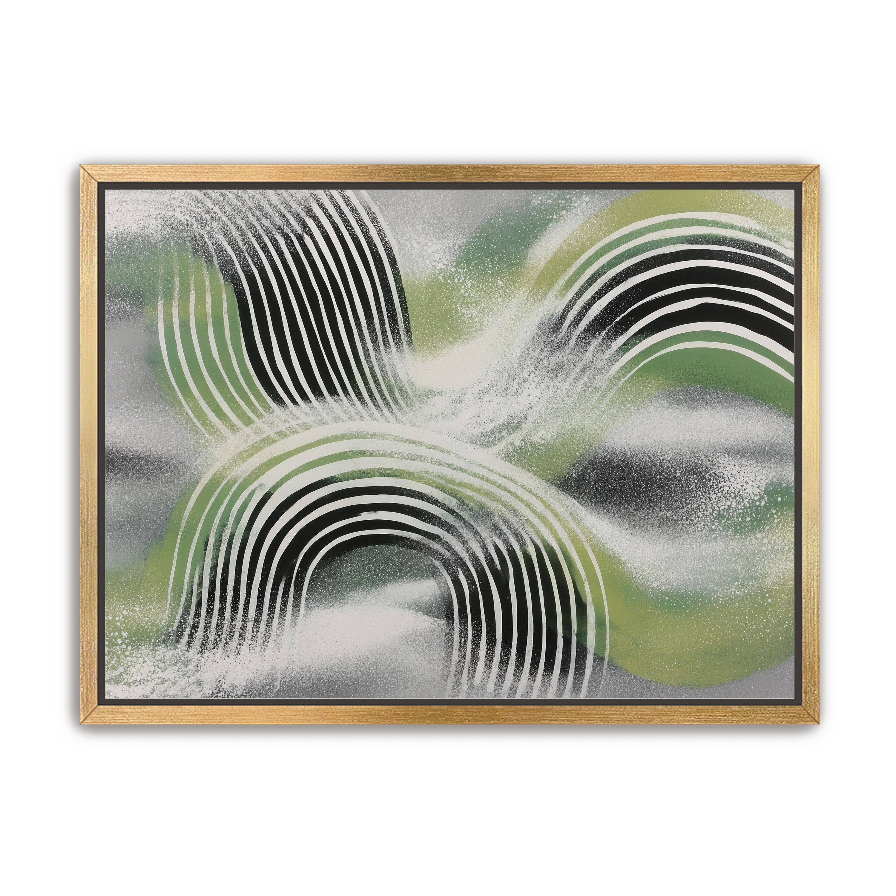 Stripes within the green haze