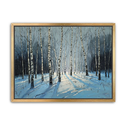 Birch Trees in Winter Light
