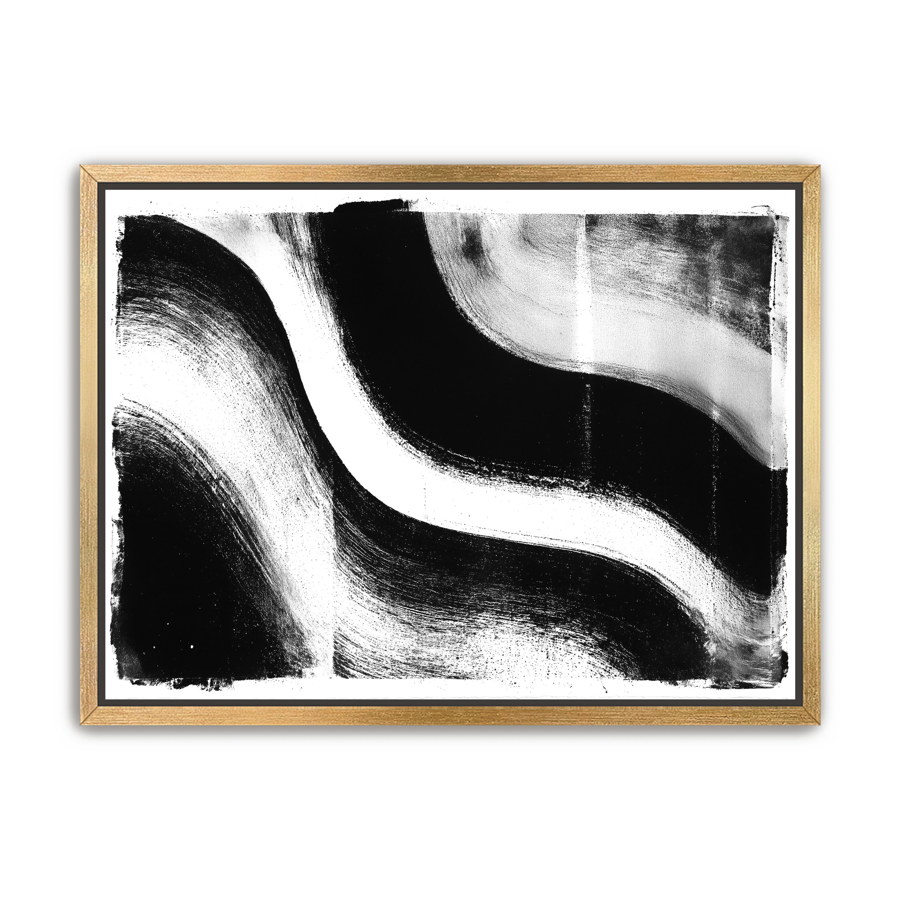 White cut through black