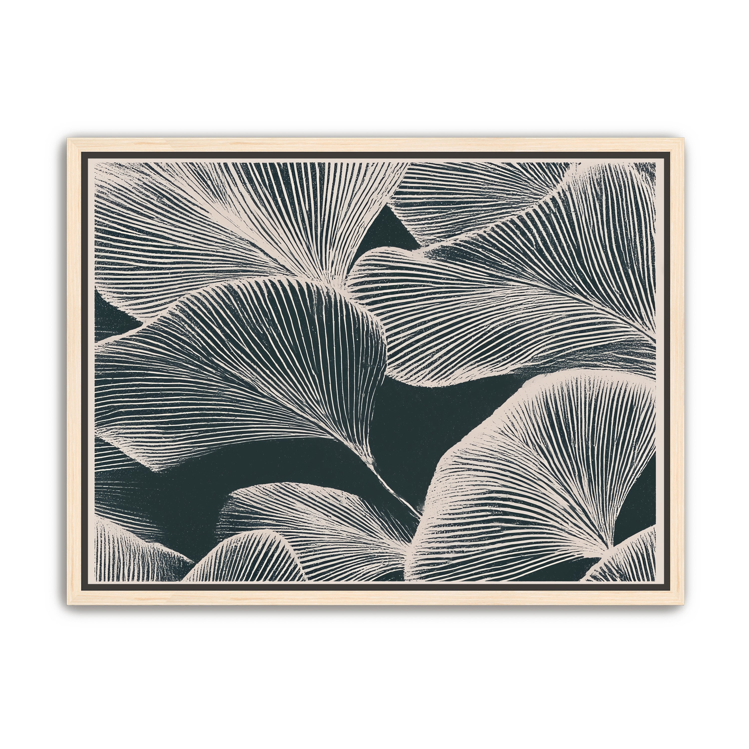Pale veins on dark leaves